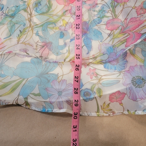 Forever 21 Size S Organza Puff Sleeve Babydoll Mini Dress, Exc. Used Condition - Picture 13 of 16